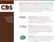 Tablet Screenshot of chocolatedeliverysystems.com